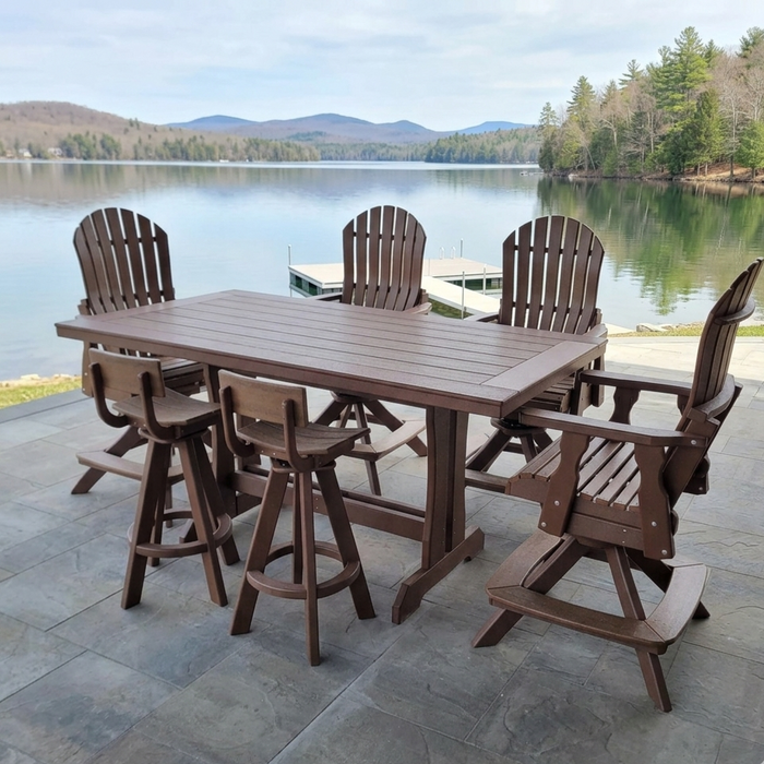 7pc Bar Height Outdoor Poly Dining Set