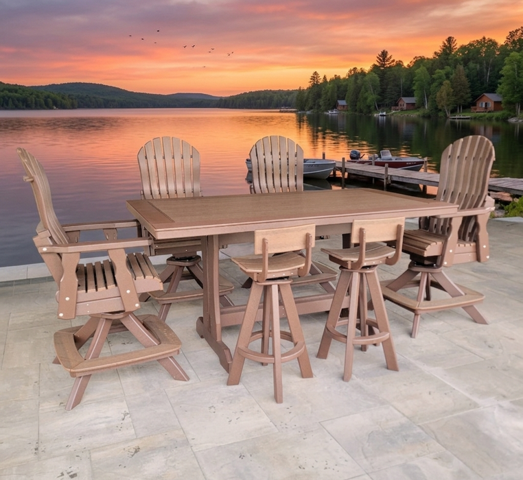 7pc Bar Height Outdoor Poly Dining Set