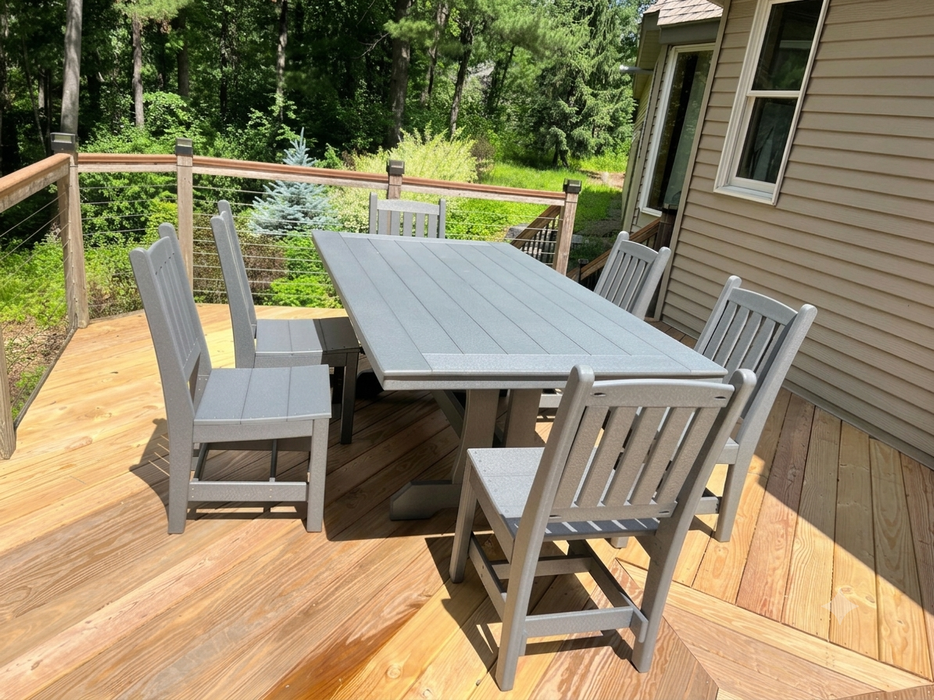 7pc Poly Dining Set