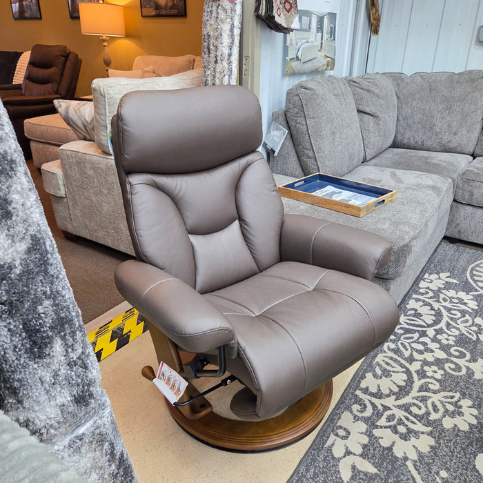 Benchmaster Emily Swivel Recliner w/ Flip-Up Footrest