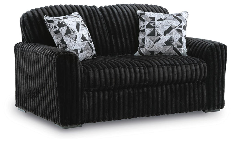 Midnight-Madness Loveseat - Onyx
