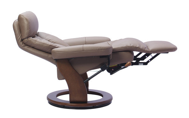 BenchMaster Emily Swivel Recliner w/ Tuck Under Ottoman