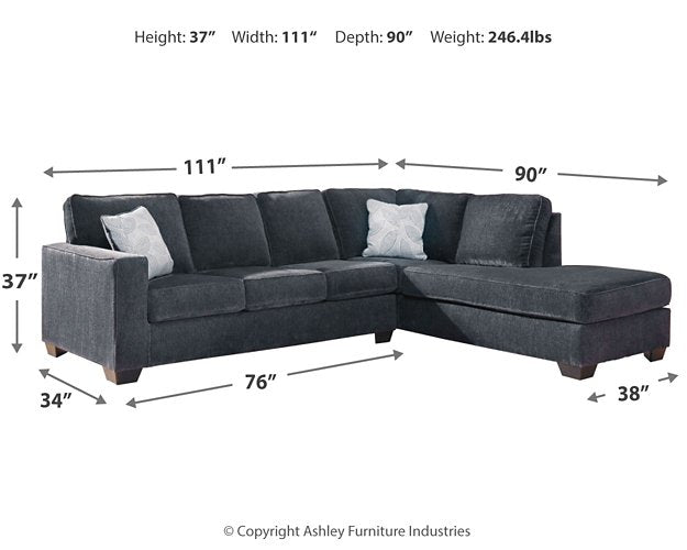 Ashley Altari 2-Piece Sectional with Chaise