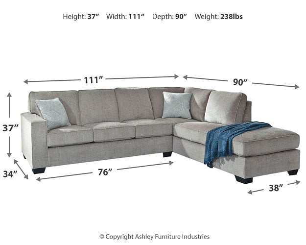 Ashley Altari 2-Piece Sectional with Chaise