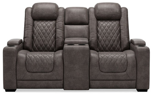 HyllMont Power Reclining Loveseat with Console image