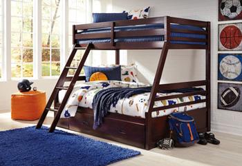 Halanton Youth Bunk Bed with 1 Large Storage Drawer