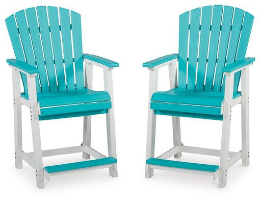 Eisely Outdoor Counter Height Bar Stool (Set of 2) image