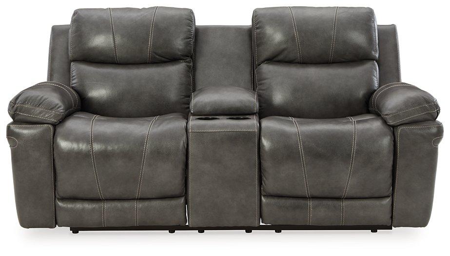 Edmar Power Reclining Loveseat with Console