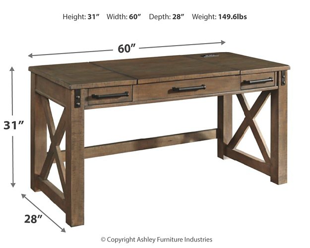 Aldwin Home Office Lift Top Desk