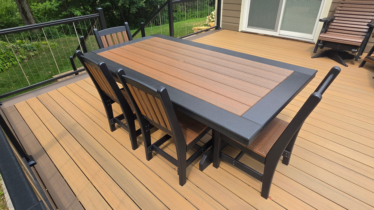 6pc Poly Dining Set with Bench