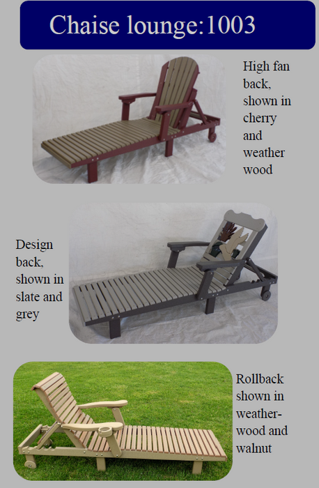 Outdoor Chaise Lounge Chair